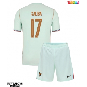Francie William Saliba #17 Dětské Venkovní dres komplet MS 2026 Krátký Rukáv (+ trenýrky)